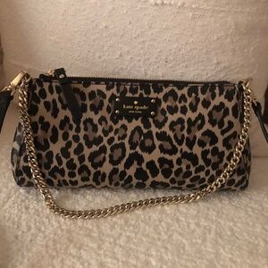 Kate Spade crossbody leopard print bag NWOT